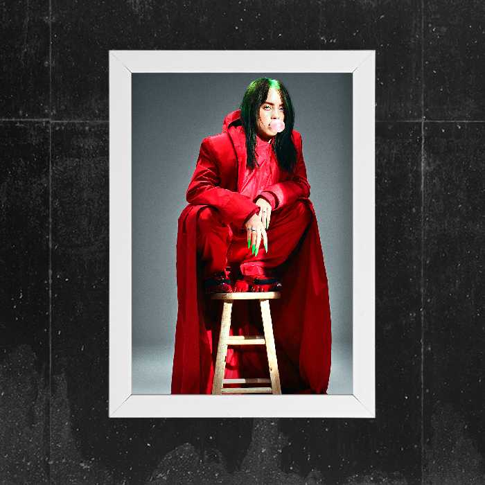 تابلو آرتیفن طرح billie eilish کد 129W مجموعه 2 عددی