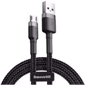 کابل میکرو یو اس بی Baseus Cafule CAMKLF-CB91 1.5A 2m ا Baseus Cafule CAMKLF-B91 1.5A 2m MicroUSB Cable   گارانتی 6 ماهه شرکتی