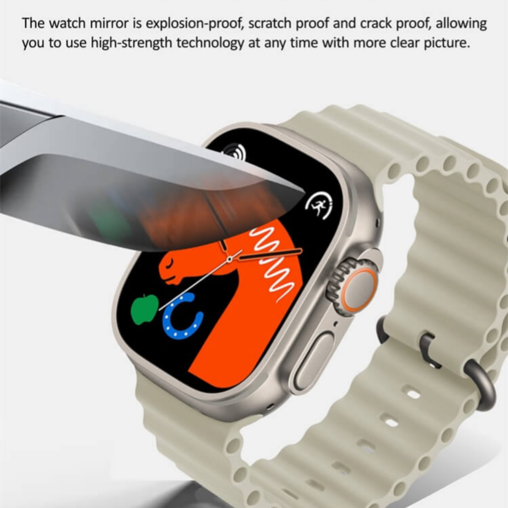 ساعت هوشمند الترا سری 8 hk8 pro max ( اپل واچ اسمارت واچ hk8pro max ، مدل hk8promax )