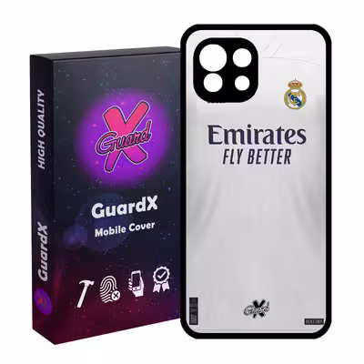 کاور گارد ایکس طرح Real Madrid مدل Glass10254 مناسب برای گوشی موبایل شیائومی Mi 11 Lite