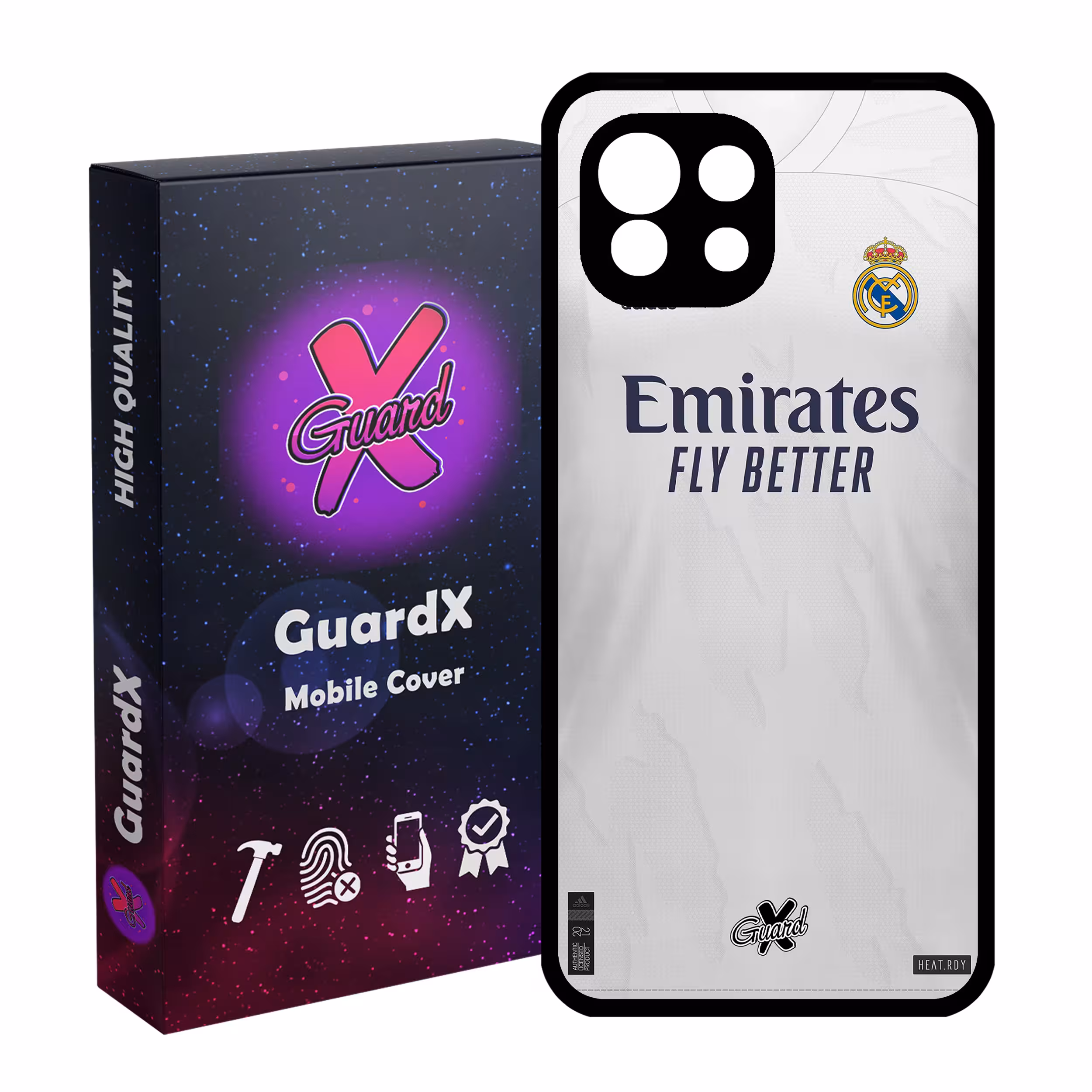 کاور گارد ایکس طرح Real Madrid مدل Glass10254 مناسب برای گوشی موبایل شیائومی Mi 11 Lite