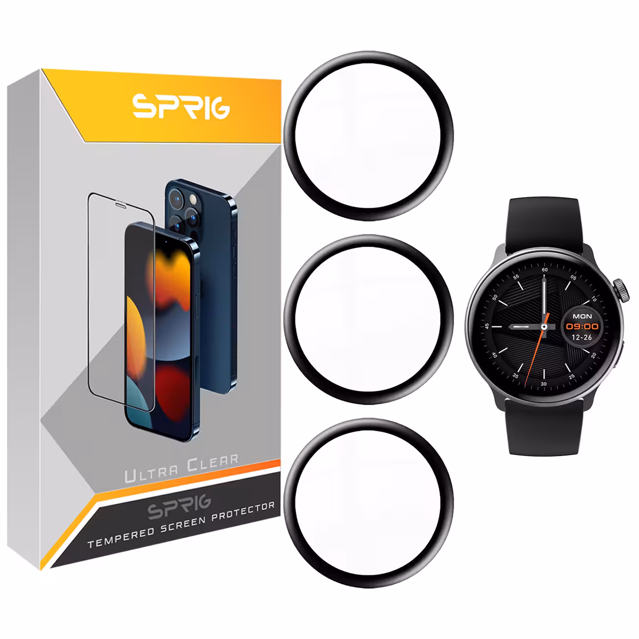 محافظ صفحه نمایش نانو اسپریگ مدل SPG مناسب برای ساعت هوشمند شیائومی Mibro Lite 2 بسته سه عددی