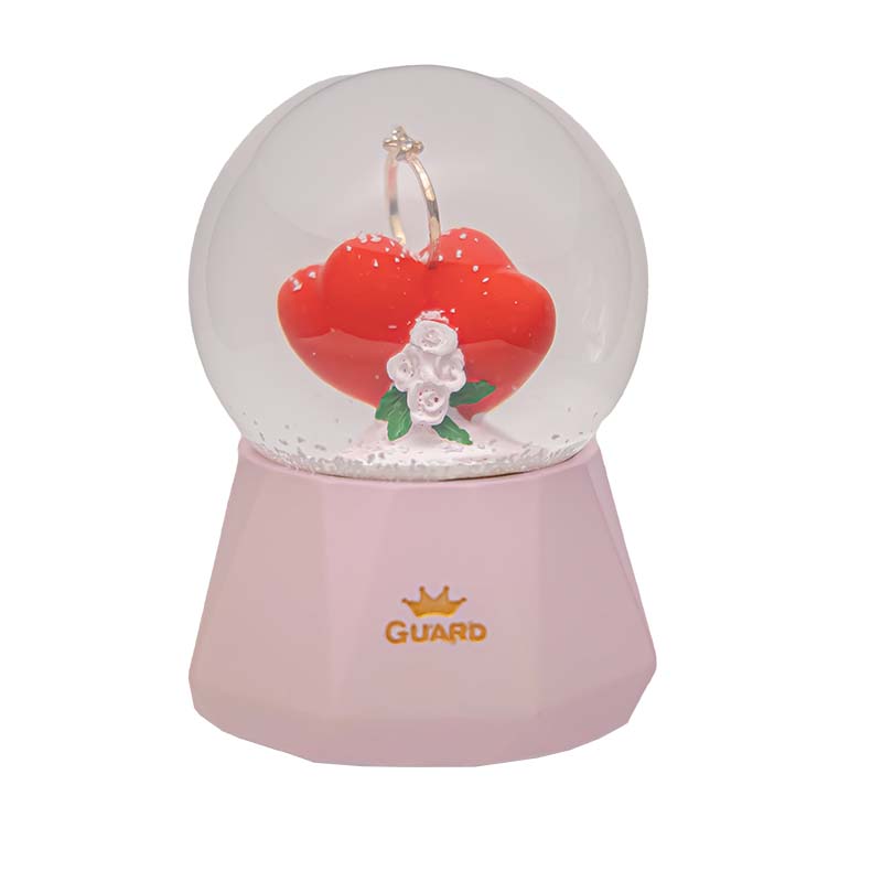 گوی موزیکال مدل حلقه قلب