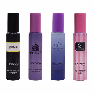 عطر جیبی زنانه هدوی استوری مدل لیدی حجم 30 میلی لیتر مجموعه 4 عددی