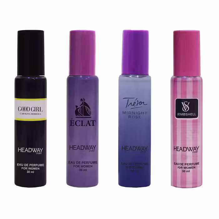 عطر جیبی زنانه هدوی استوری مدل لیدی حجم 30 میلی لیتر مجموعه 4 عددی