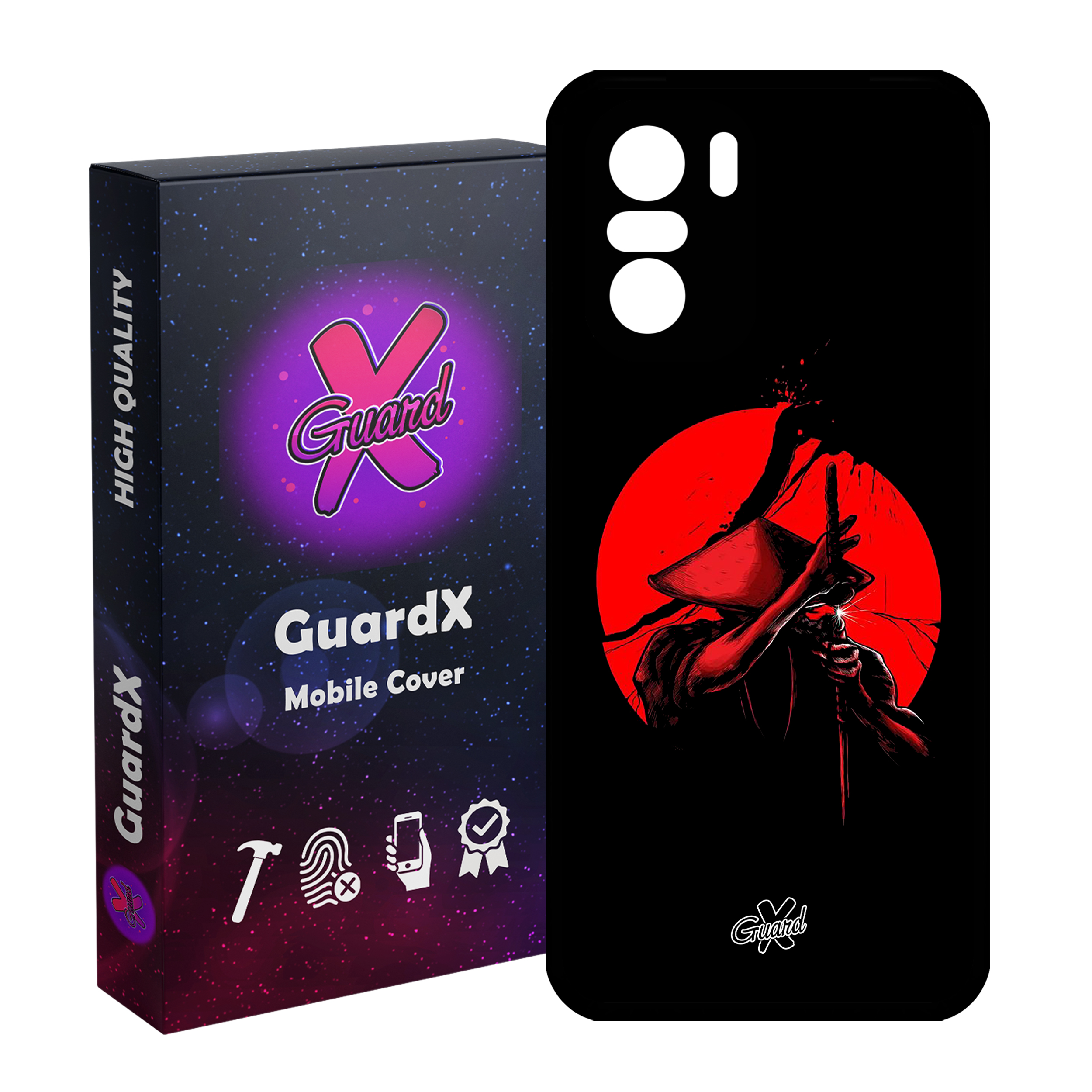 کاور گارد ایکس طرح Samurai مدل Glass10251 مناسب برای گوشی موبایل شیائومی Poco F3/MI 11X/MI 11X Pro/Redmi K40/K40 Pro