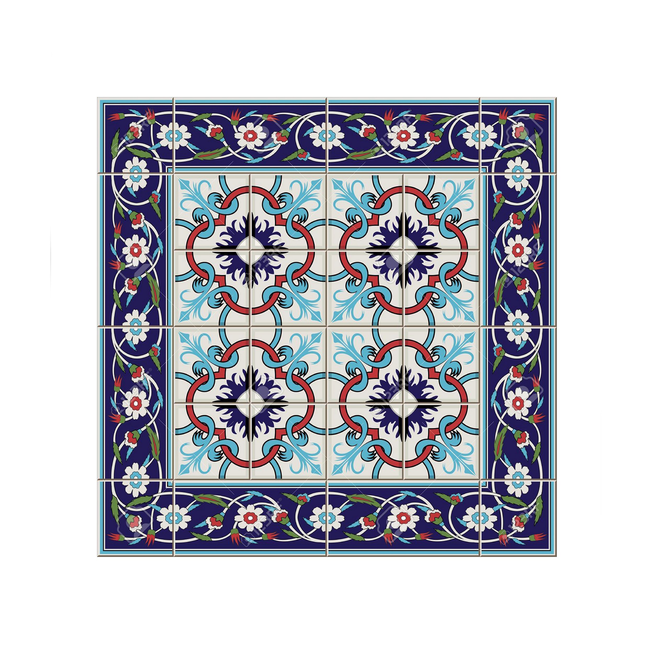 کاشی  گلاک مدل سنتی ایرانی کد TT45