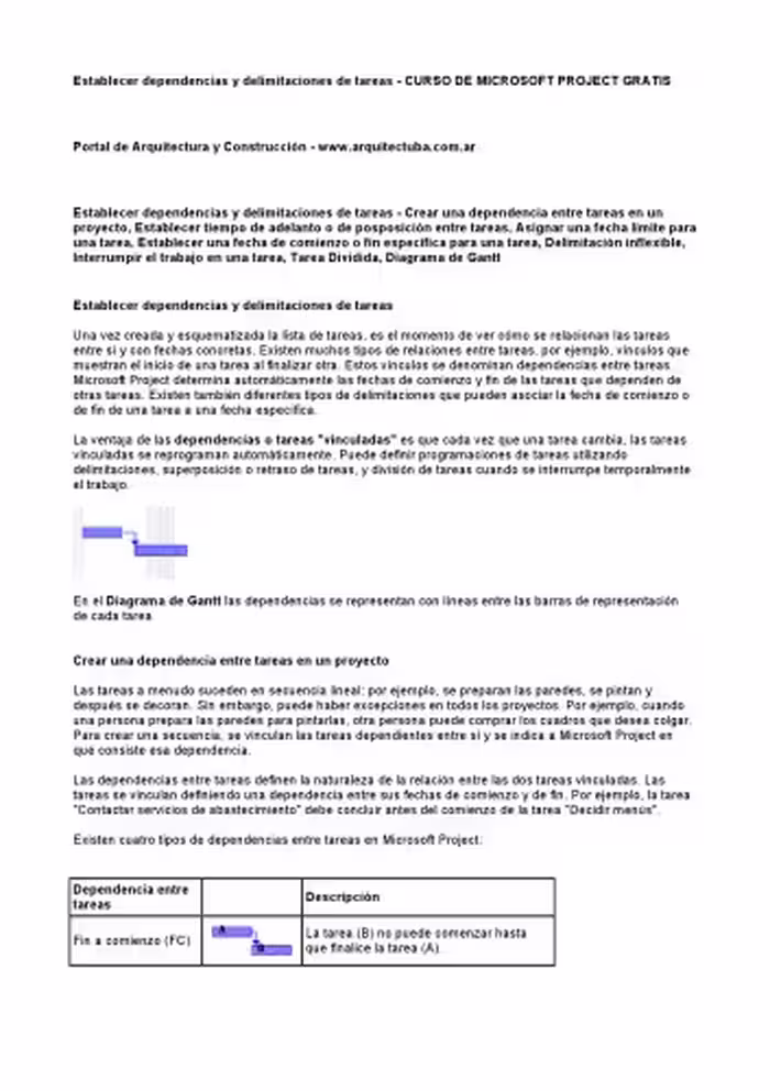 خرید و دانلود نسخه کامل کتاب Curso de Microsoft Project Gratis: Establecer dependencias y delimitaciones de tareas
