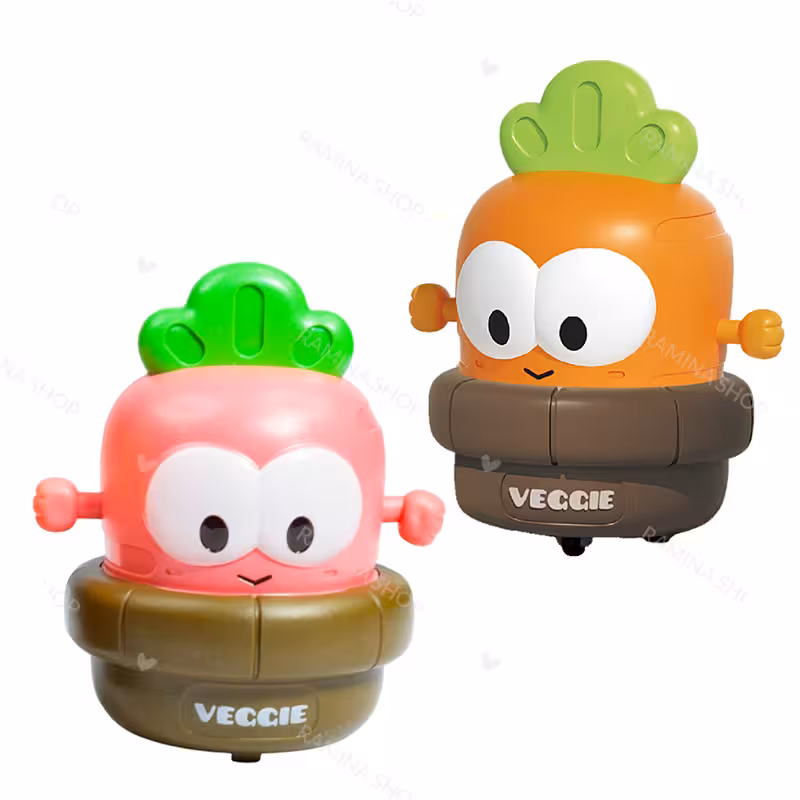 اسباب بازی فشاری طرح ترب و هویج Veggie
