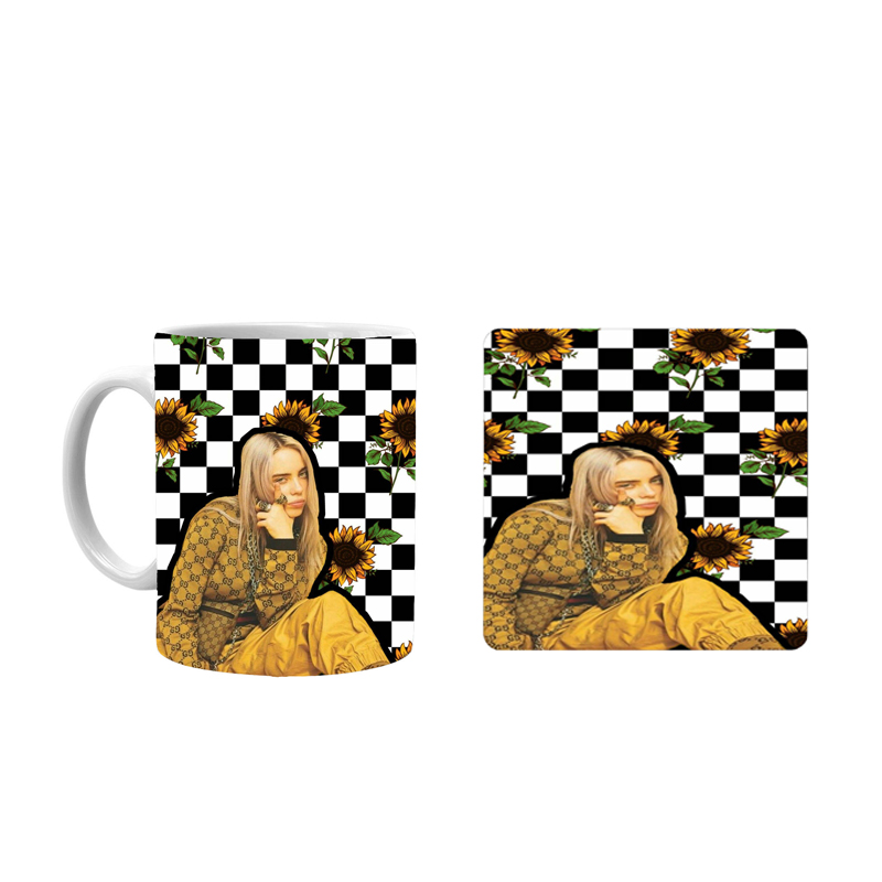 ماگ طرح بیلی ایلیش کد xi8 به همراه زیرلیوانی