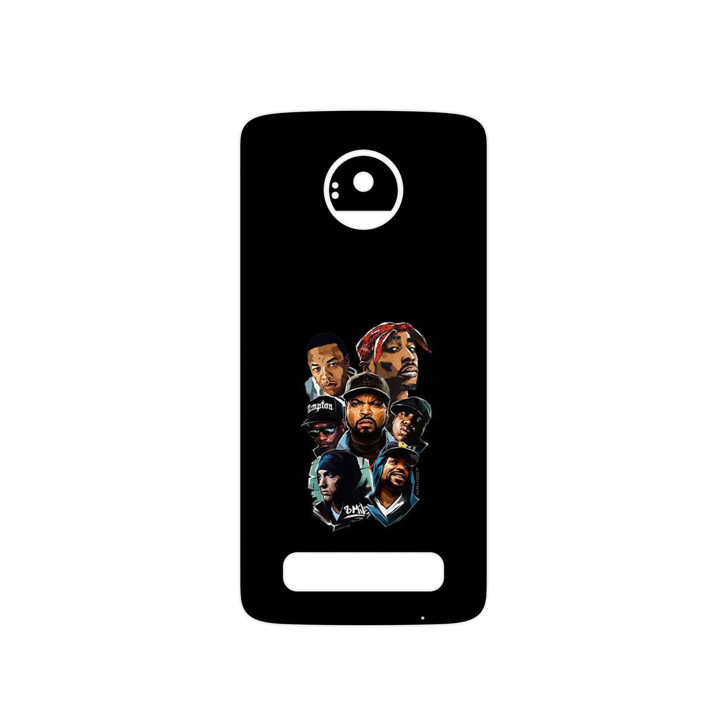برچسب پوششی ماهوت مدل Great Rappers Digital Art مناسب برای گوشی موبایل موتورولا Moto Z