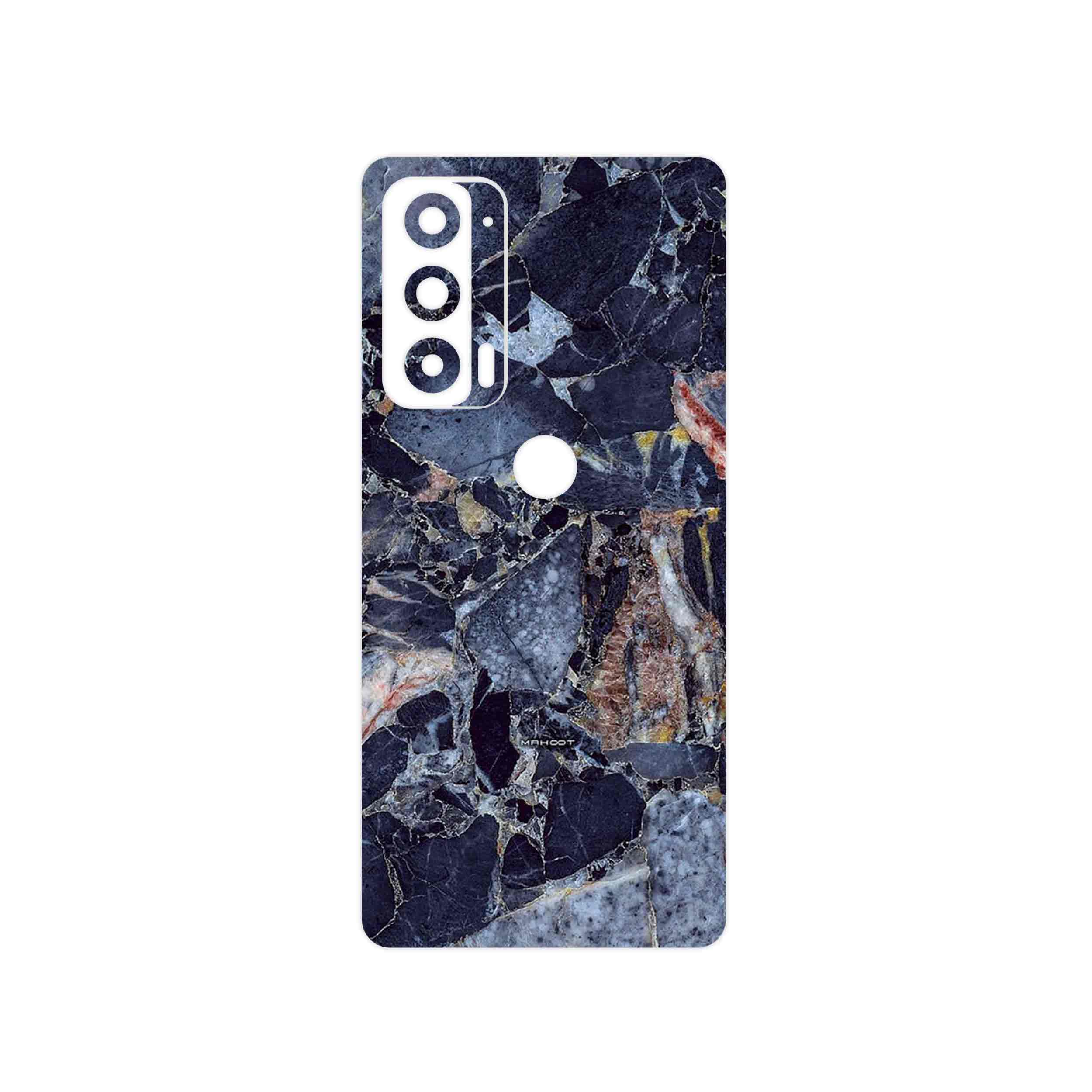 برچسب پوششی ماهوت مدل Broken black marble مناسب برای گوشی موبایل موتورولا Edge 20