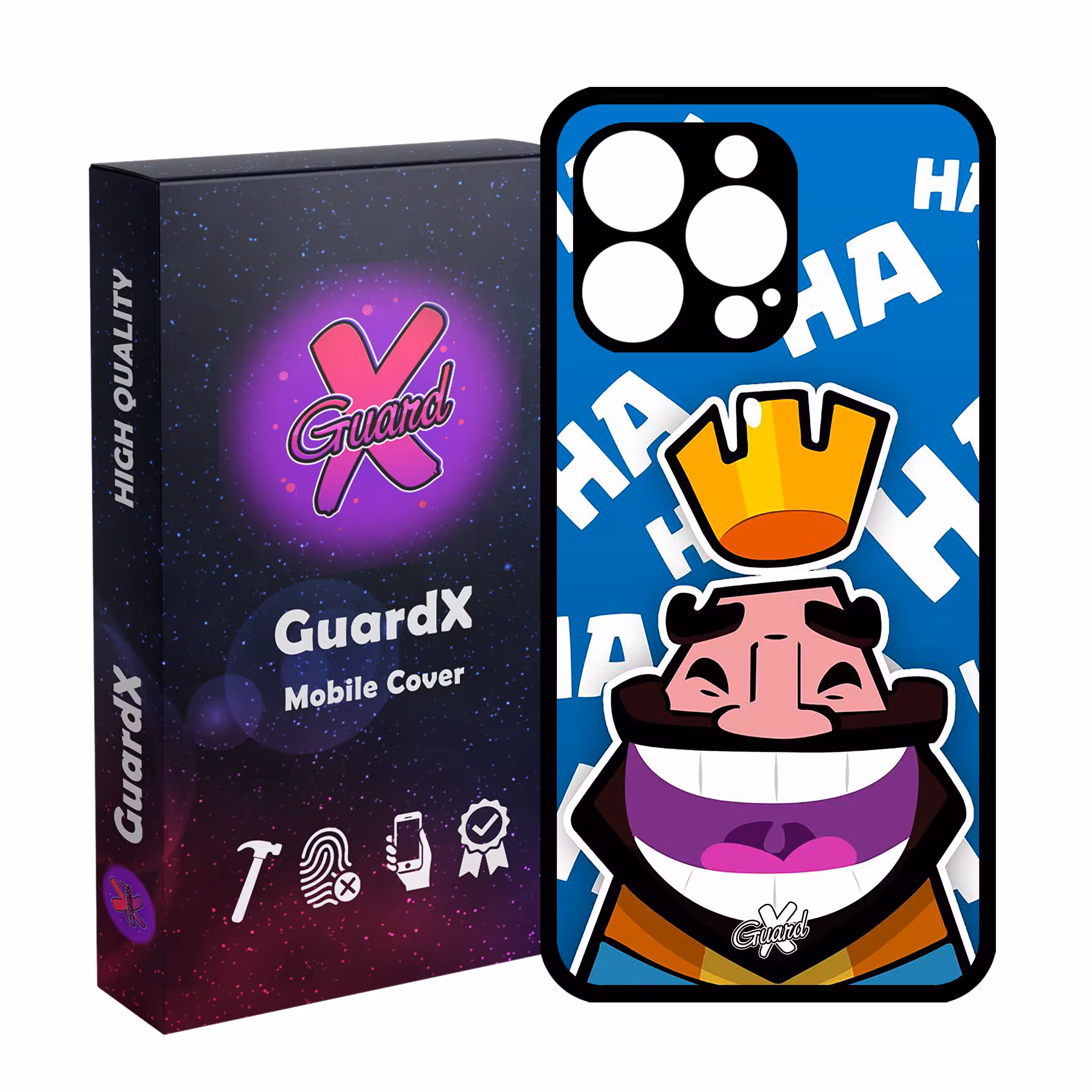 کاور گارد ایکس طرح Clash Royale مدل Glass10036 مناسب برای گوشی موبایل اپل iPhone 13 Pro