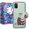 کاور لاین کینگ مدل 3bear مناسب برای گوشی موبایلسامسونگ Galaxy A02s به همراه پایه نگهدارنده