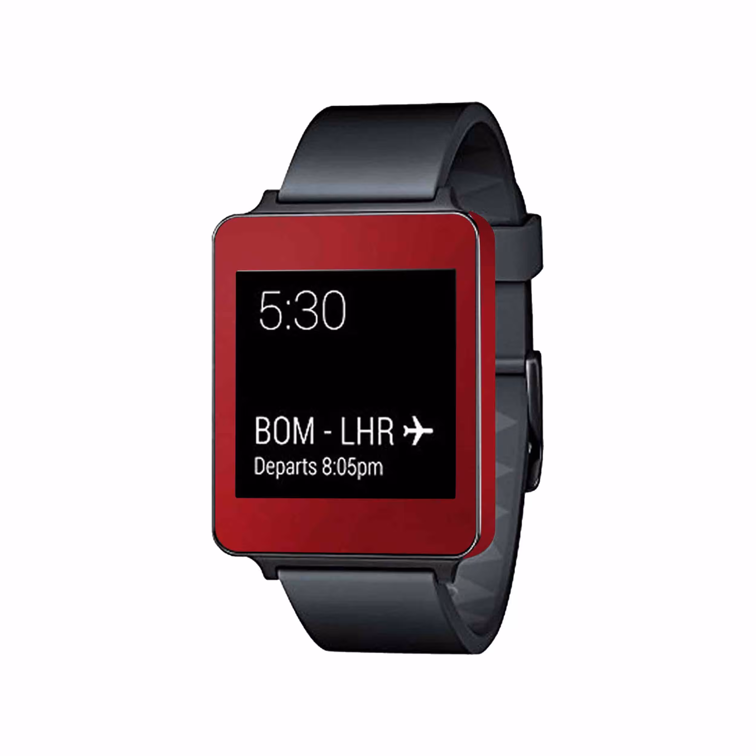 برچسب ماهوت طرح Matte Warm Red مناسب برای ساعت هوشمند ال جی G Watch