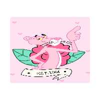 ماوس پد طرح پلنگ صورتی مدل pp1