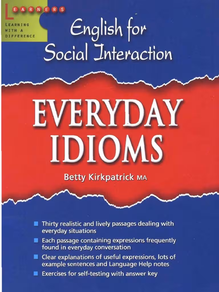 کتاب English for social interaction everyday idioms انگلیسی برای تعامل اجتماعی – اصطلاحات روزمره