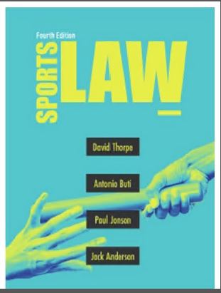 خرید و دانلود نسخه کامل کتاب Sports Law (4th Edition) BY Thorpe - Pdf