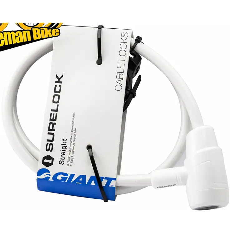 قفل کلیدی دوچرخه Giant Sure-Lock Straight سفید ایمنی و کیفیت عالی