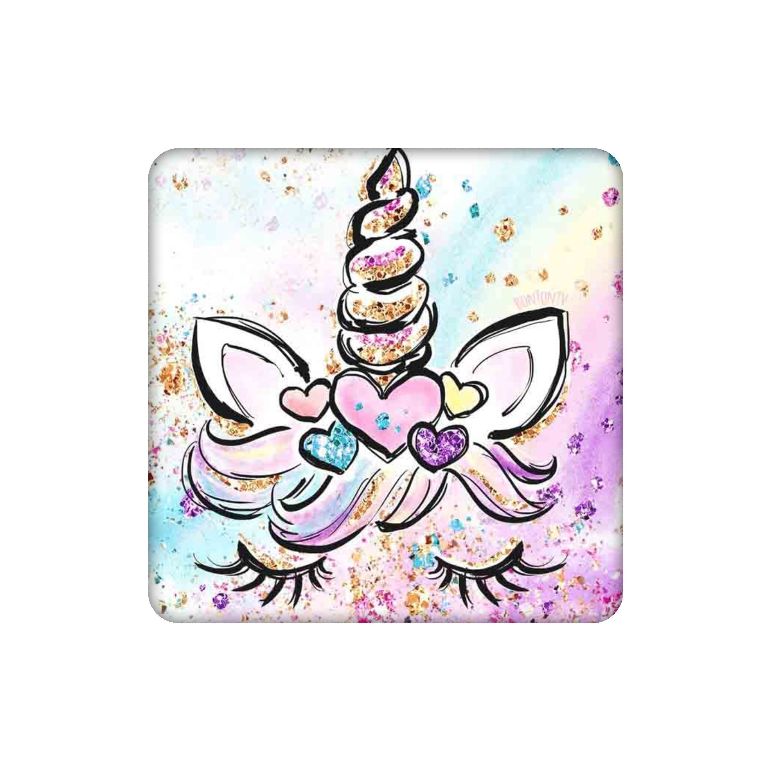 زیر لیوانی طرح یونیکورن کد mu8