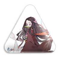 پیکسل خندالو طرح کامادو زنیتسو انیمه شیطان کش مدل مثلثی کد 11475