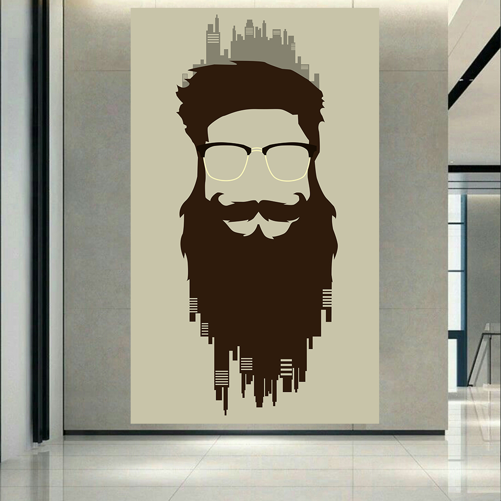 تابلو بوم طرح آرایشگاه مردانه کد AR2854