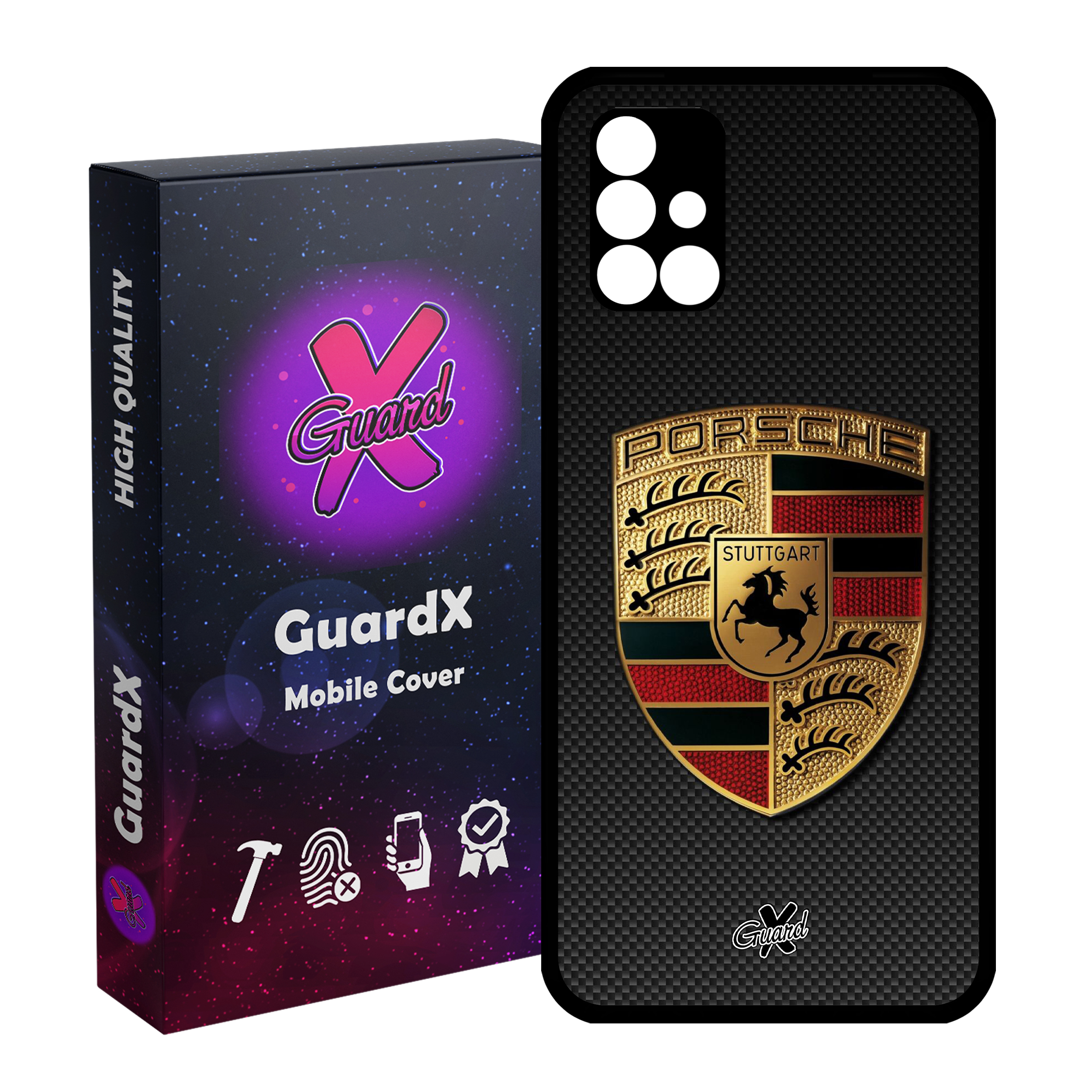 کاور گارد ایکس طرح Porsche مدل Glass10064 مناسب برای گوشی موبایل سامسونگ Galaxy A51 5G