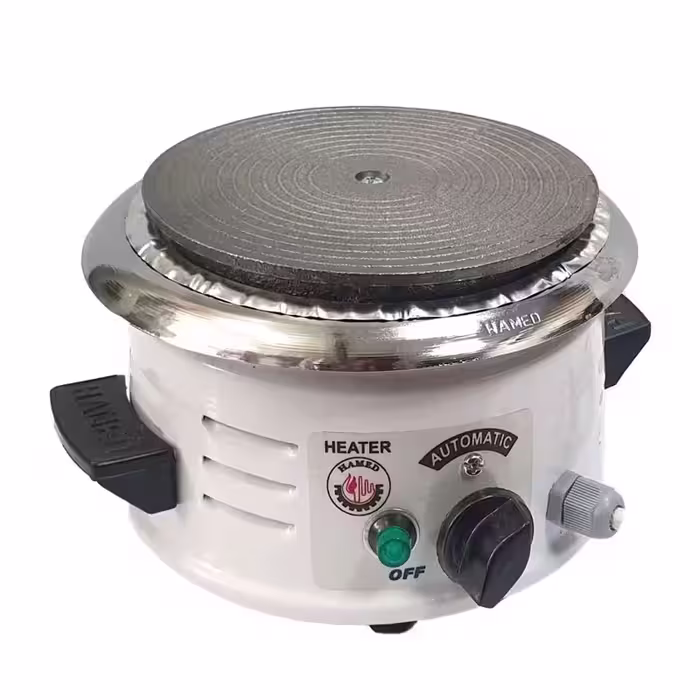 اجاق برقی درجه دار  چدنی مناسب گرم کردن غذا بی خطر  و کم جا مخصوص محل کار و گرمایش