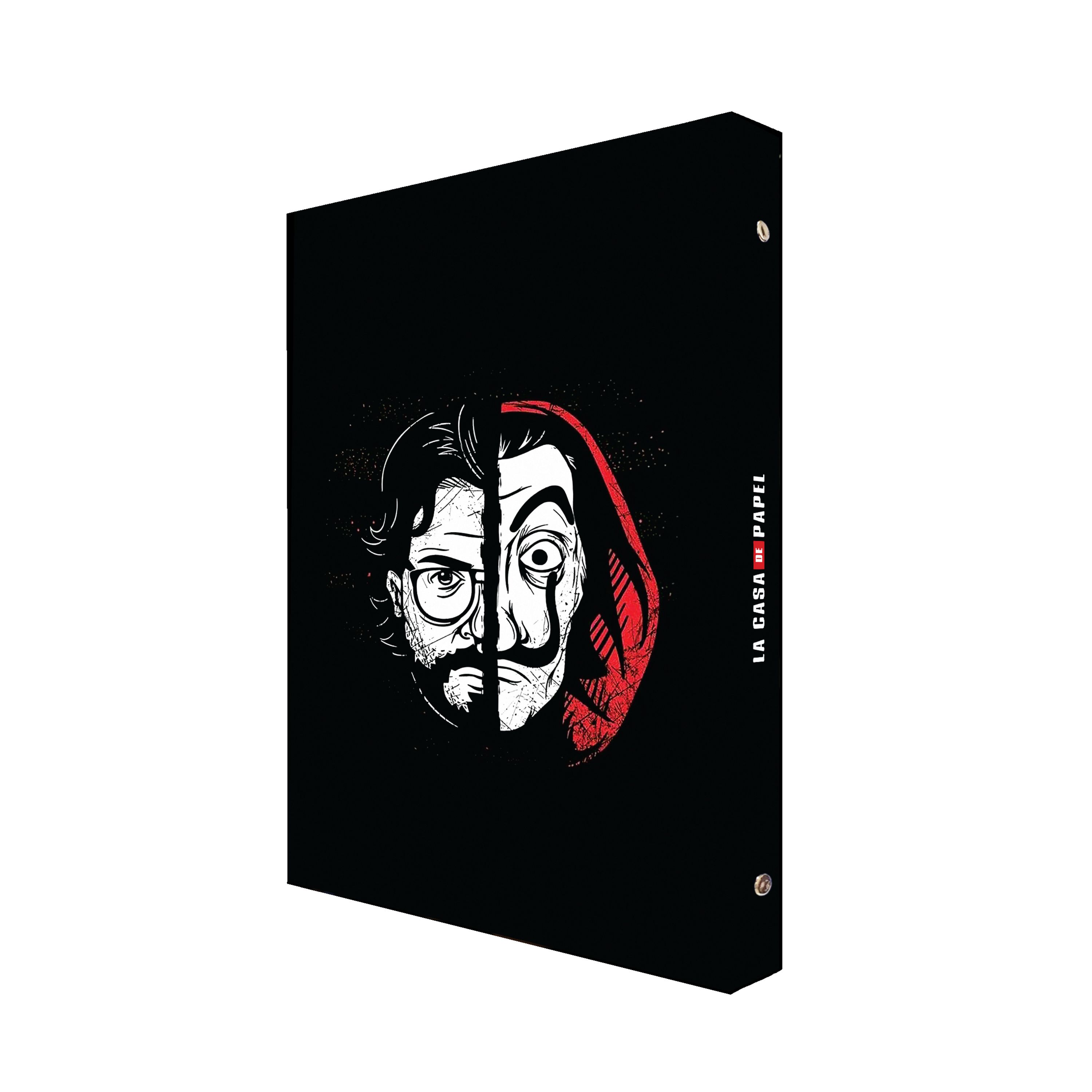 کلاسور پدیده نقش مدل 26 حلقه کالکشن فیلم و سریال طرح خانه کاغذی سرقت پول کد 03