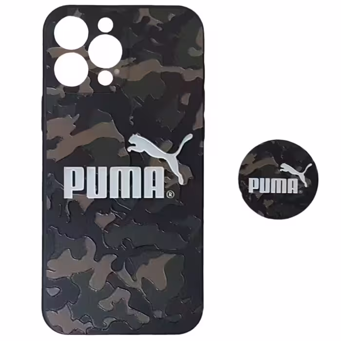 کاور مدل چریکی برجسته کد IPH-110 مناسب برای گوشی موبایل اپل Iphone 13 Pro Max به همراه پایه نگهدارنده