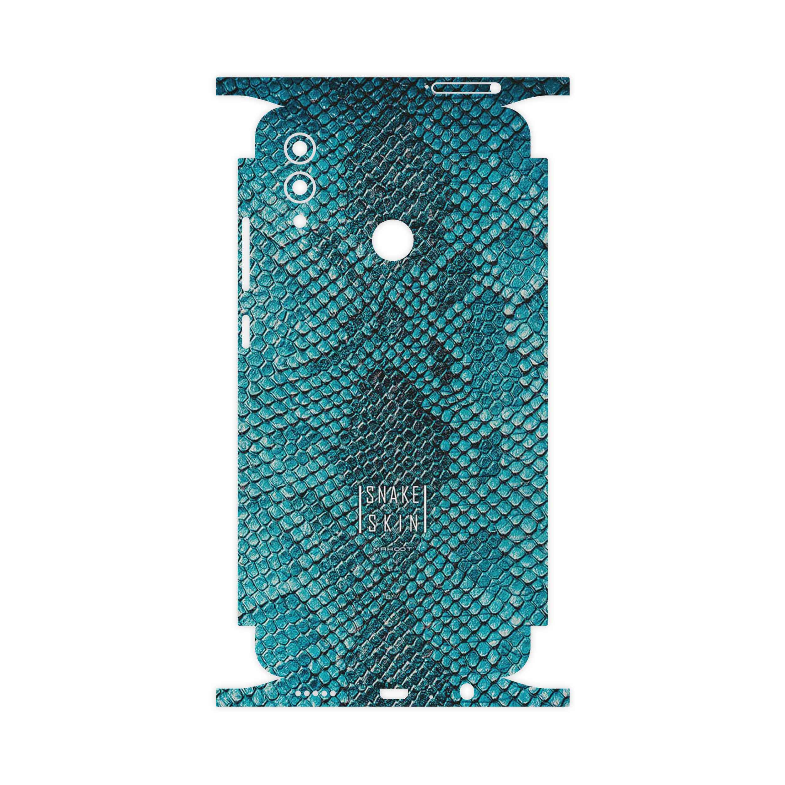 برچسب پوششی ماهوت مدل Blue Snake Skin-FullSkin مناسب برای گوشی موبایل آنر 10 Lite