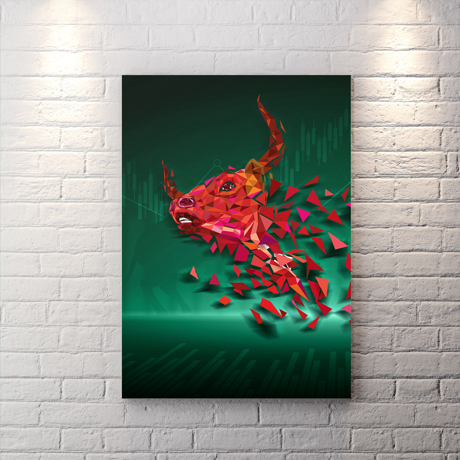 تابلو دکوراتیو طرح ارز دیجیتال BAs-8265