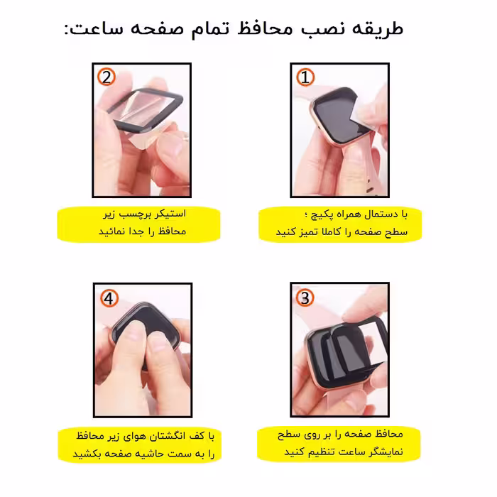 محافظ صفحه نمایش مدل SFP-PMMA مناسب برای ساعت هوشمند امیزفیت Bip U / U Pro