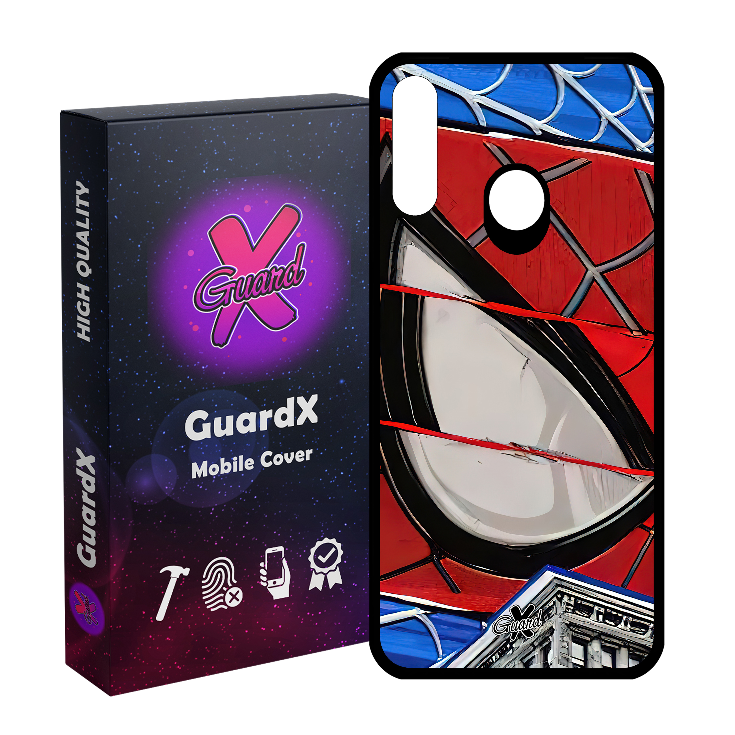 کاور گارد ایکس طرح مرد عنکبوتی مدل Glass10491 مناسب برای گوشی موبایل سامسونگ Galaxy A20s