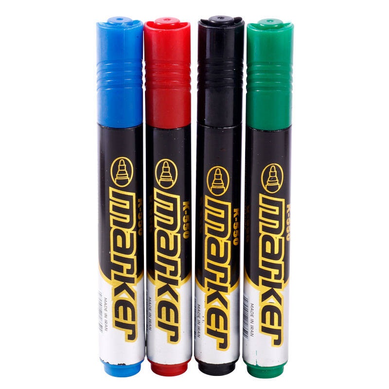 ماژیک معمولی کی ام تی نوک گرد K.M.T K-550 بسته 12 عددی