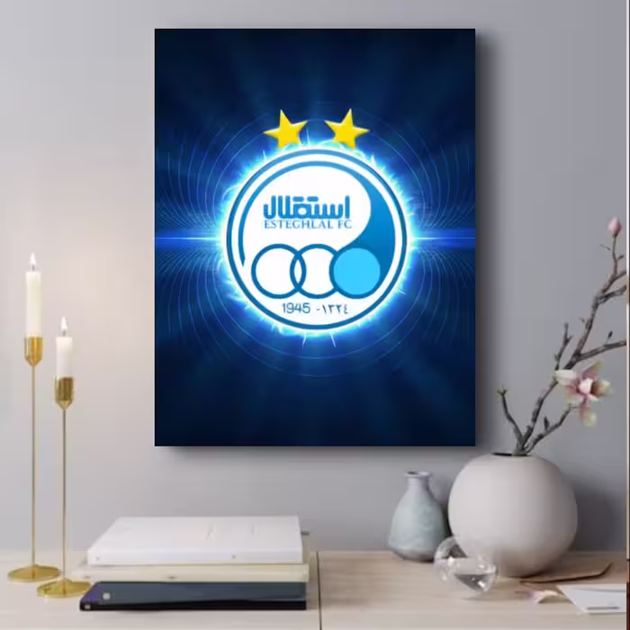 تابلو استقلال مخصوص آبی ها لوگو استقلال 