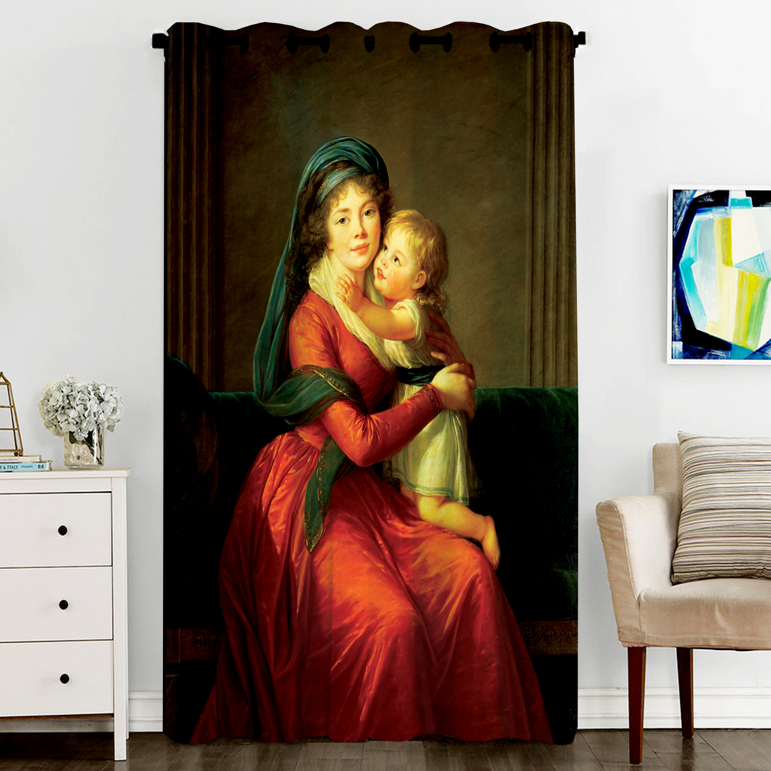 پرده مدل C6-50705 سایز 270x140 سانتی‌متر