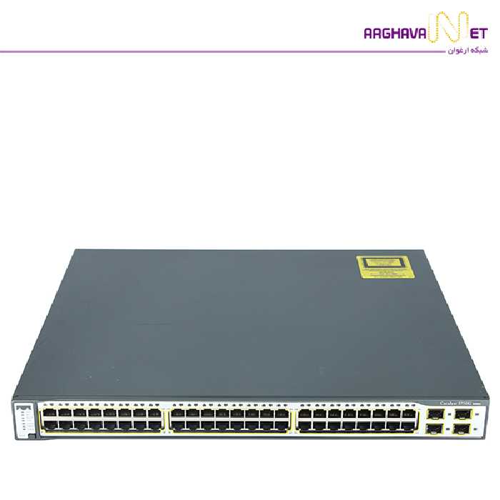 سوئیچ شبکه سیسکو Cisco WS-3750G-48TS-S | شبکه ارغوان 021-41902