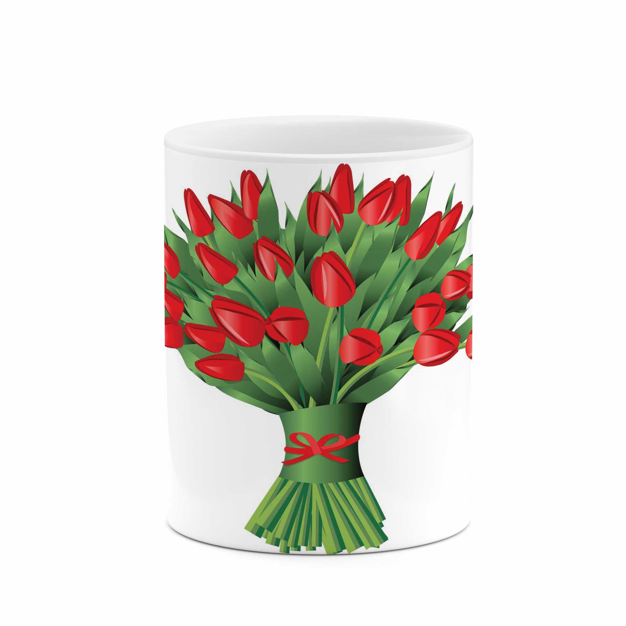 ماگ طرح دسته گل مدل mu00618