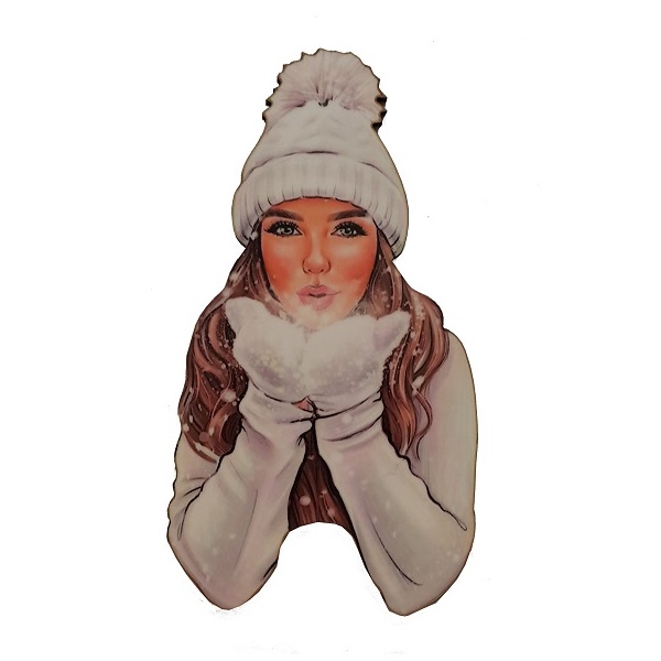 ابزار تزیین کیک بهگز مدل دختر زمستانی