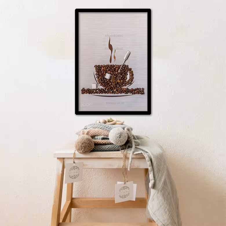 تابلو مدل فنجان قهوه coffe کد 1013
