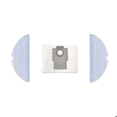 کیسه تخلیه و پد تی جارو رباتیک مدل Roborock مناسب برای جاروبرقی رباتیک روبوراک  S7 Max V Ultra مجموعه 3 عددی