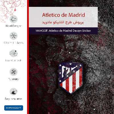 برچسب پوششی ماهوت مدل Atletico de Madrid مناسب برای گوشی موبایل اچ تی سی One