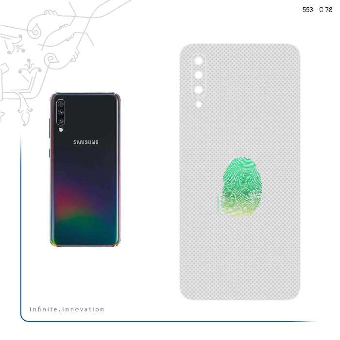 برچسب پوششی ماهوت مدل Minimal Fingerprint مناسب برای گوشی موبایل سامسونگ Galaxy A70