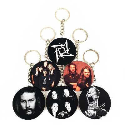  جاکلیدی خندالو طرح گروه موسیقی متالیکا کد 194B مجموعه 6 عددی 