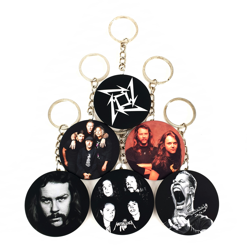  جاکلیدی خندالو طرح گروه موسیقی متالیکا کد 194B مجموعه 6 عددی 