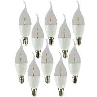 لامپ 7 وات لوستری اشکی نور مهتابی و آفتابی و صدفی  نمانور بسته  40  عددی با گارنتی 15 ماهه