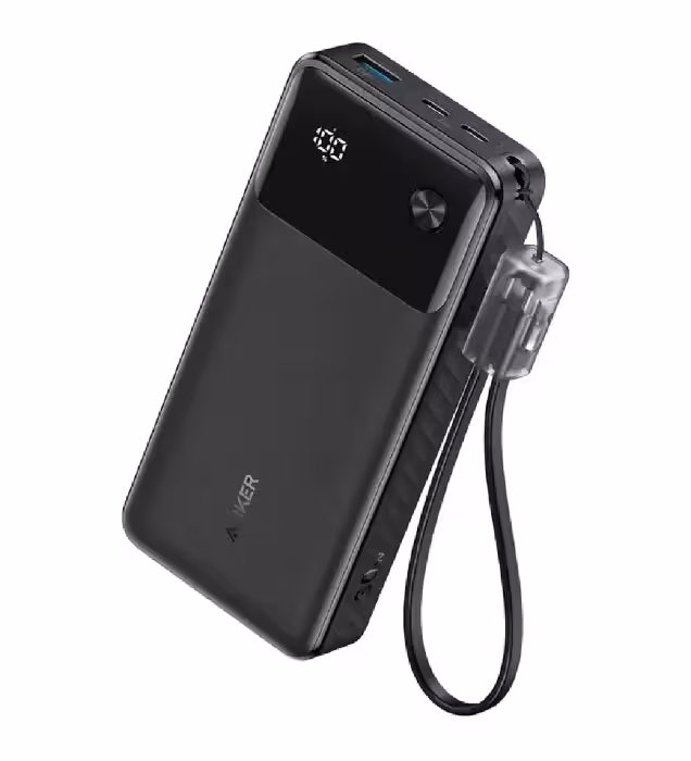 پاوربانک انکر مدل A1384 ظرفیت 20000 میلی آمپر ساعت به همراه کابل USB-C