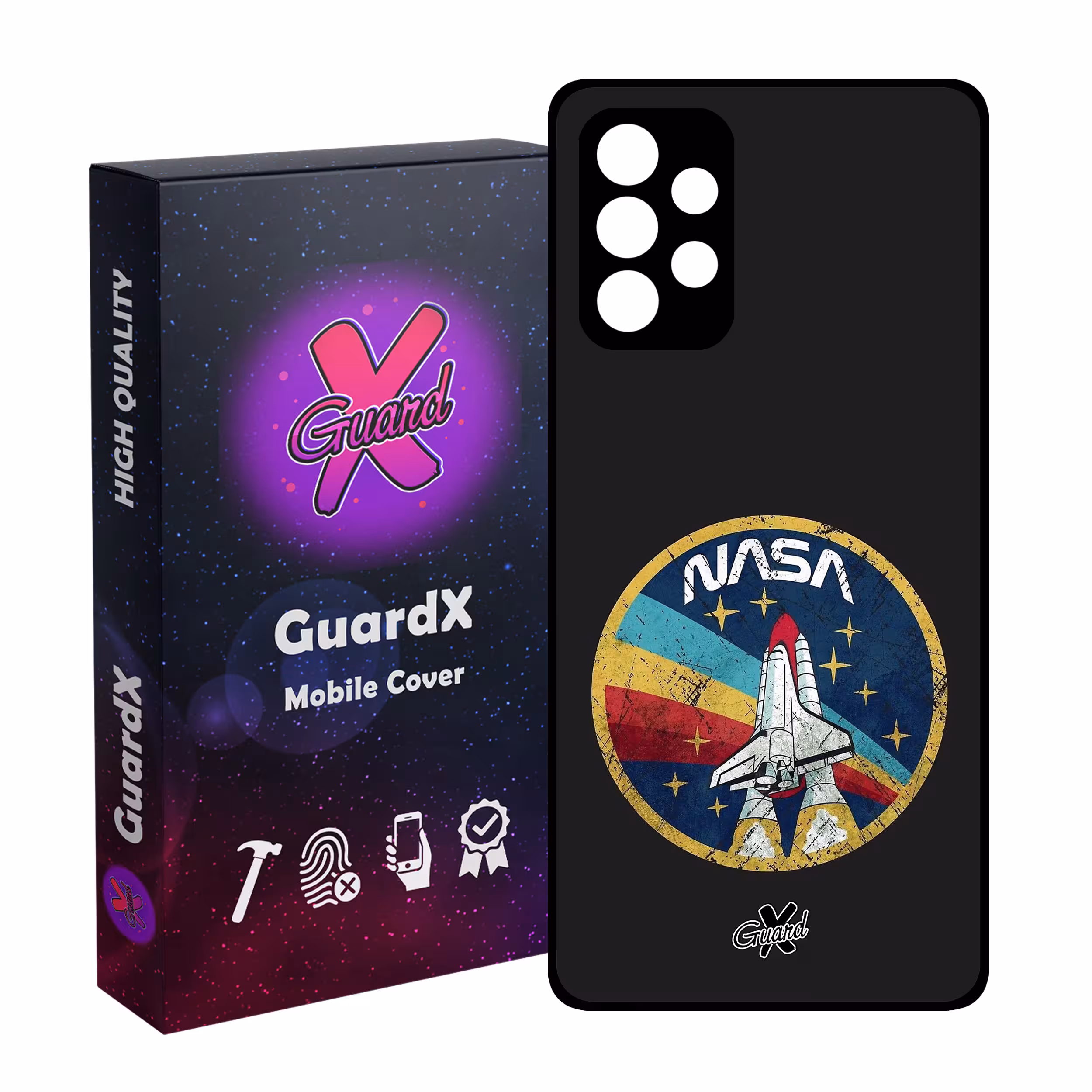 کاور گارد ایکس طرح Nasa مدل Glass10087 مناسب برای گوشی موبایل سامسونگ Galaxy A52