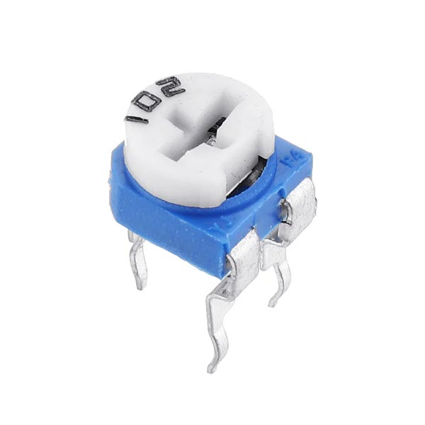 مقاومت پتانسیومتر 1 کیلو اهم کد POT1K بسته 4 عددی